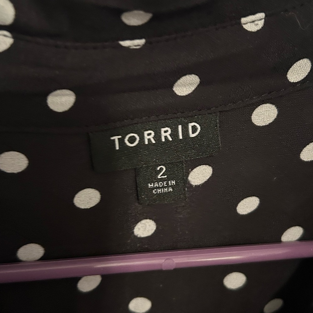 Torrid Georgette Size 2 Blouse - Picture 3 of 4